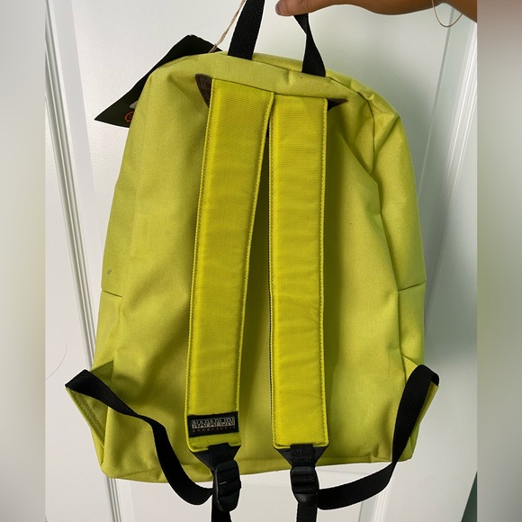 Napapijri Voyage Backpack in Yellow Lime - Picture 4 of 6